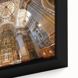 Extra large framed canvas featuring a textured depiction of a scenic Andalusian landscape in vibrant colors.