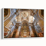 Framed canvas of a vintage-style Andalucian landscape in black and white tones, ideal for bedroom wall art.