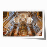 Rolled print of Andalucia, Spain scenery with vibrant floral elements, ideal for art wall dining room decor.