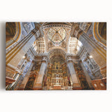 Black and white stretched canvas of Andalucia, Spain, ideal for kitchen wall art.