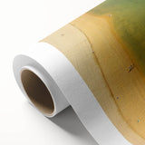 Art Deco style poster of Canary Islands scenery on rolled canvas, featuring soft pastel colors, ideal for nursery wall art.