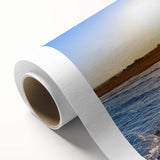 Art Deco poster of Valencia scenery in pastel shades on rolled canvas, ideal for nursery wall art.
