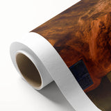 Art Deco poster of Stockholm scenery in pastel hues on rolled canvas, ideal for nursery wall art.