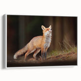 Vintage poster art of a scenic European landscape in vibrant colors on a large framed canvas, ideal for living room decor.