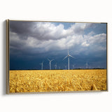 Framed canvas depicting a vintage-style landscape of a European scenery in black and gold, ideal for bedroom decor.
