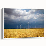 Vintage poster art of a European scenery on a large framed canvas with muted colors, ideal for living room decor.