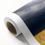 Art Deco style poster of a European scenery in pastel shades on rolled canvas, ideal for nursery wall art.