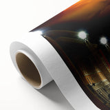 Art Deco-style poster of the Vatican on a rolled canvas, featuring soft pastel colors, ideal for nursery wall art.