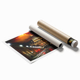 Extra large rolled print of the Vatican scenery with soft pastel shades, ideal for classy bathroom wall art.