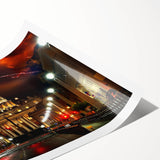 Extra large rolled print of line art flowers in muted earth tones, ideal for large living room wall art.