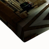 Black and white landscape art painting of the Vatican on stretched canvas, ideal for bedroom wall art.