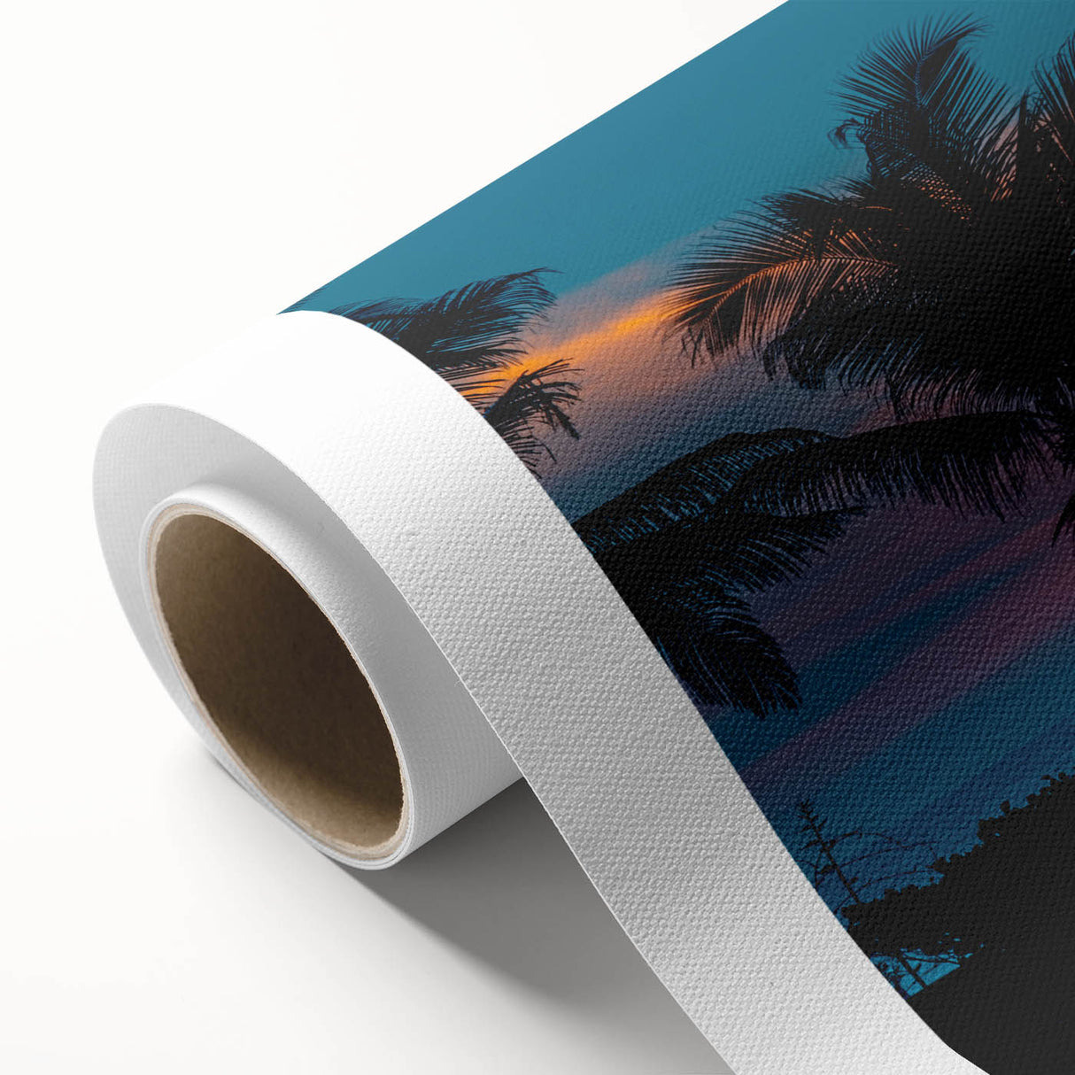 Art deco poster of Acapulco scenery in vibrant colors on rolled canvas, ideal for nursery wall art.