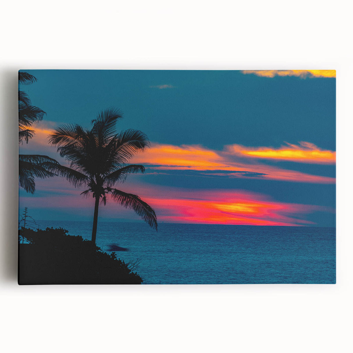 Black and white stretched canvas of Acapulco scenery, ideal for kitchen wall art.