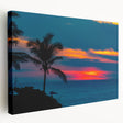 Large stretched canvas depicting the Acapulco coastline in vibrant blue and green tones, suitable for kitchen wall art.