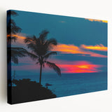 Large stretched canvas depicting the Acapulco coastline in vibrant blue and green tones, suitable for kitchen wall art.