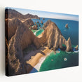 Large canvas print of Baja California scenery in vibrant earth tones, ideal for kitchen wall art.