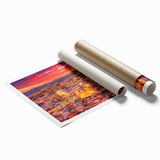 Extra large rolled print of Guanajuato, Mexico, featuring vibrant floral art.