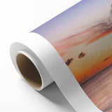 Art deco poster of Oaxaca scenery in pastel colors on rolled canvas, suitable for nursery wall art.