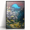 Large abstract wall art depicting Quintana Roo scenery in muted earth tones on a framed acrylic.