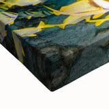 Black and white landscape art painting of Quintana Roo on stretched canvas, ideal for bedroom wall decor.