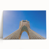 Black and white stretched canvas featuring a large Middle Eastern scenery, ideal for kitchen wall art or bedroom decor.