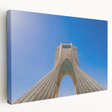 Large canvas print of a Middle Eastern scenery in muted earth tones, ideal for kitchen wall art.