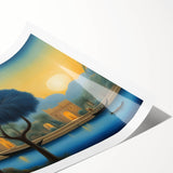 Extra large wall art featuring line art flowers in muted earth tones on a rolled print, suitable for large living room decor.