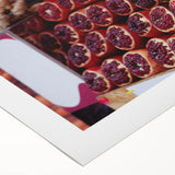 Art deco poster featuring the Tel Aviv skyline in muted earth tones on rolled canvas, suitable for dining room decor.