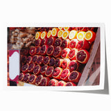 Rolled print of Tel Aviv skyline with floral accents in soft pastel colors, suitable for art wall dining room.