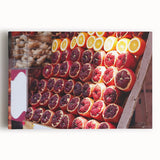 Black and white large art print of Tel Aviv skyline on stretched canvas, ideal for kitchen wall art.