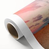 Art Deco poster of a Middle Eastern scenery in muted earth tones on rolled canvas.