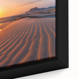 Extra large framed canvas featuring a textured, colorful depiction of a Middle Eastern scenery, ideal for living room decor.