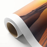 Art Deco poster featuring a stylized Saudi Arabia scenery in warm earth tones on rolled canvas, ideal for nursery wall art.