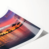 Extra large wall art featuring line art flowers in soft pastel shades on a rolled print, ideal for large living room decor.