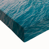 Large art of a black and white landscape painting of Bora Bora on stretched canvas, ideal for bedroom decor.