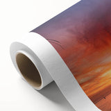 Art Deco poster of Tahiti with pastel blue and green hues on rolled canvas, great for nursery wall art.