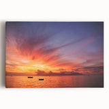 Black and white stretched canvas of Tahiti's coast, ideal for kitchen wall art.