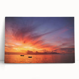 Black and white stretched canvas of Tahiti scenery, ideal for kitchen wall art or bedroom ambiance.