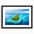 Extra large abstract art print featuring textured, colorful waves in vibrant blues and greens on a framed canvas.
