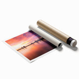 Extra large wall art featuring Auckland's oceanic scenery in pastel shades on rolled canvas, ideal for classy bathroom decor.