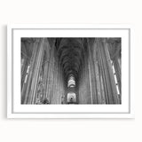 Abstract art print of Canterbury, New Zealand in muted earth tones on a white-matted frame.