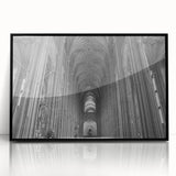 Large abstract wall art depicting the Canterbury, New Zealand scenery in muted earth tones, framed in black acrylic.