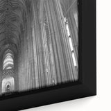 Extra large framed canvas featuring a textured depiction of Canterbury, New Zealand, in black with colorful accents.