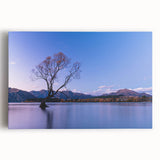 Black and white photograph of Otago, New Zealand landscape on stretched canvas, ideal for kitchen wall art.