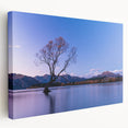 Large art print of Otago, New Zealand scenery on stretched canvas, featuring serene blue and green tones.