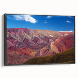 Black and white framed canvas of an Argentinian landscape, ideal for bedroom wall art.