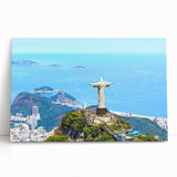 Black and white photograph of a Brazilian landscape on stretched canvas, ideal for kitchen wall art or bedroom ambiance.