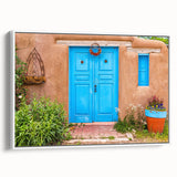 Vintage poster art of Santiago, Chile in vibrant colors on a framed canvas, ideal for living room decor.