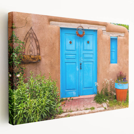 Panoramic view of Santiago, Chile on stretched canvas with vibrant city colors, ideal for kitchen wall art.