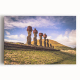 Black and white photograph of Chilean landscape on stretched canvas, ideal for kitchen wall art.